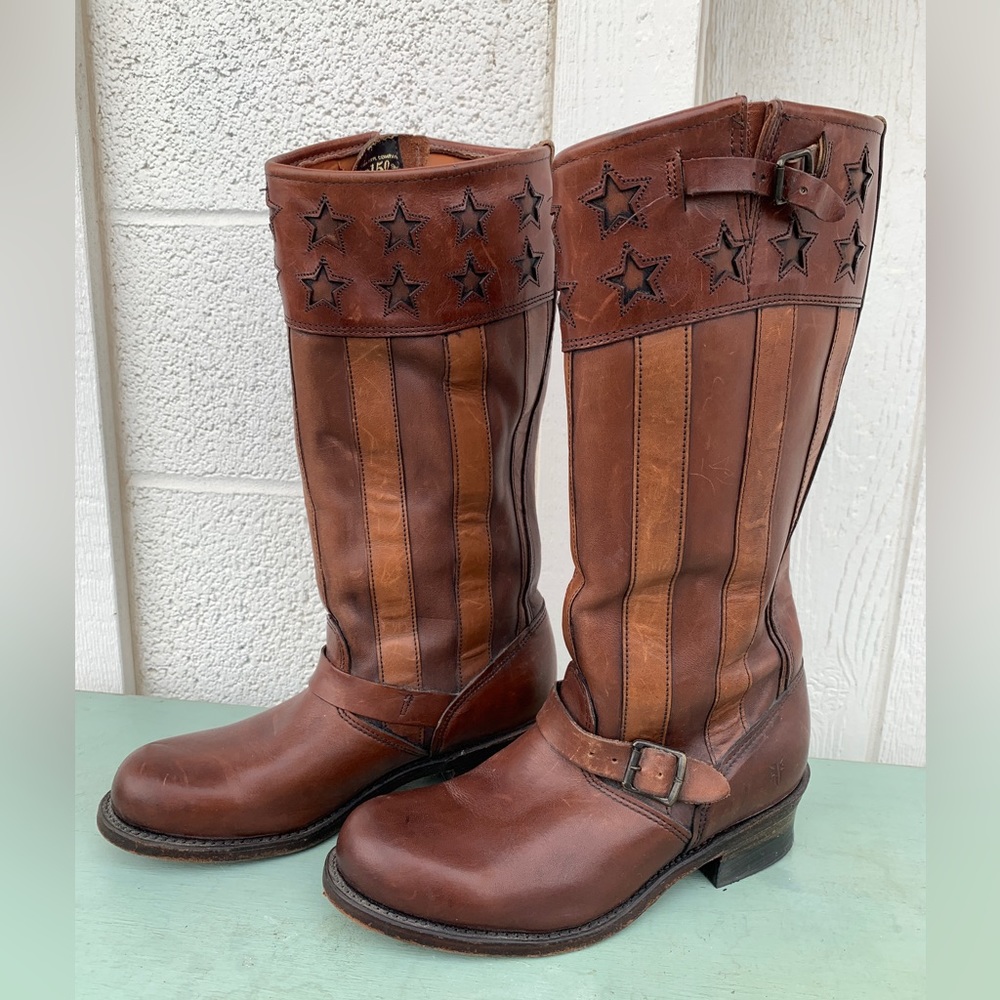 Frye Women’s Tall Engineer Americana Boots